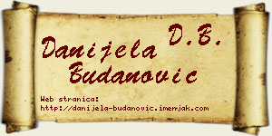 Danijela Budanović vizit kartica